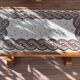 Coffee table in solid oak and mosaic.