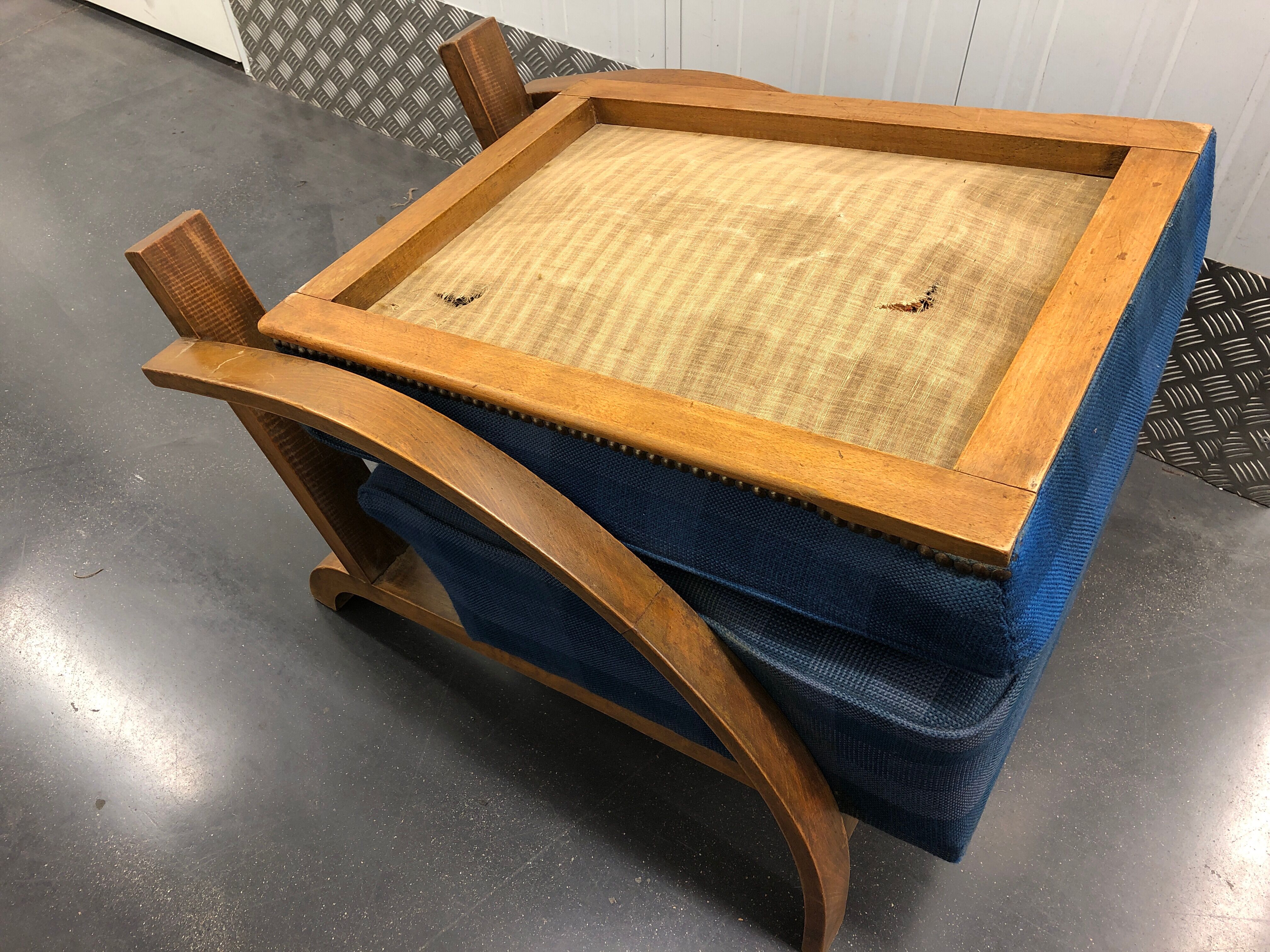 Club chair Club Art Deco style liner circa 1930