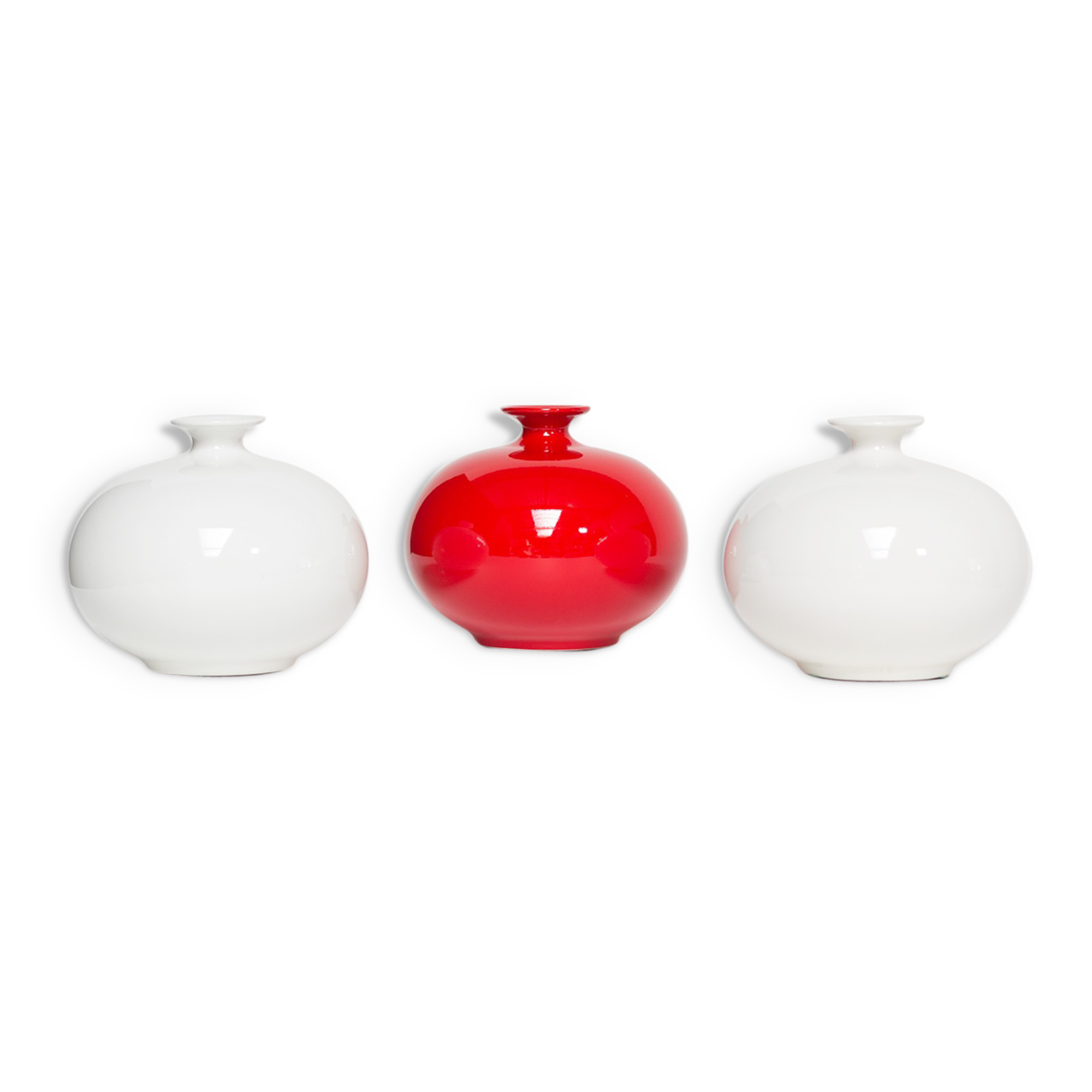 Pino Spagnolo for Sicart three 1970 ceramic vases