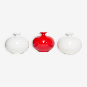 Pino Spagnolo pour Sicart trois vases en céramique 1970