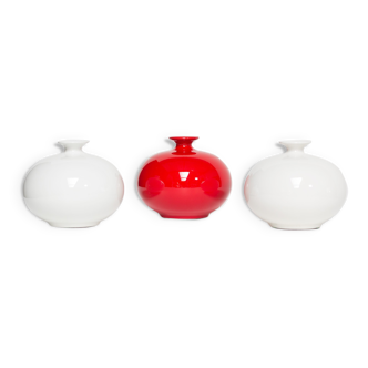 Pino Spagnolo for Sicart three 1970 ceramic vases