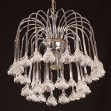Set of 2 Julia Roberts, Vintage White Murano Chandelier, 1980s