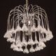 Set of 2 Julia Roberts, Vintage White Murano Chandelier, 1980s