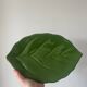 Ceramic dish/bowl in the shape of a lemon fruit and its decorative leaf