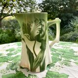 Antique Longwy Tulip Pitcher