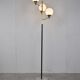 Vintage brass and glass floor lamp, 1970s, Italy