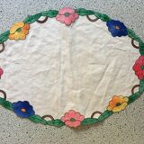 Vintage oval placemat 35x49