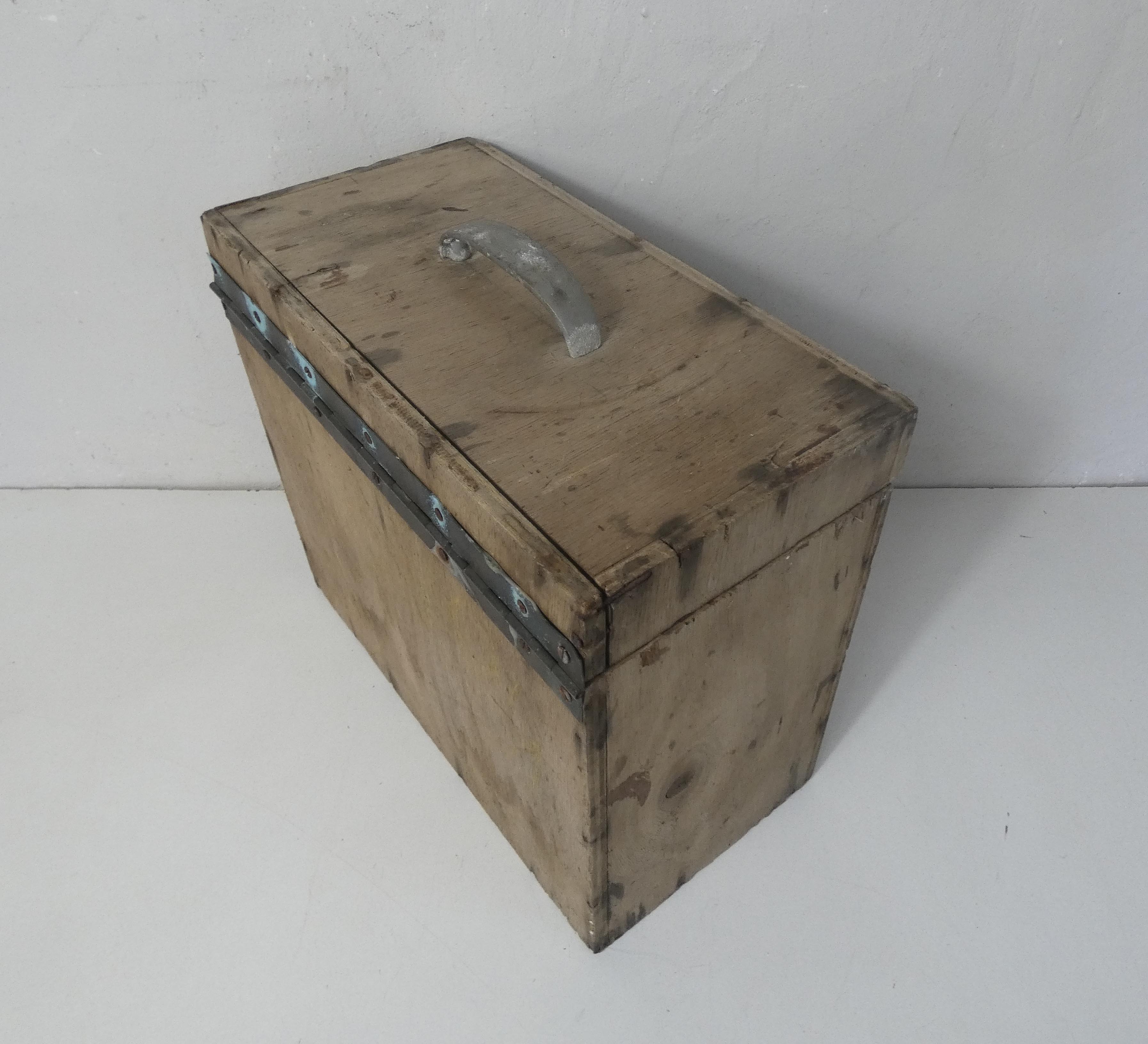 Marine wooden tool chest