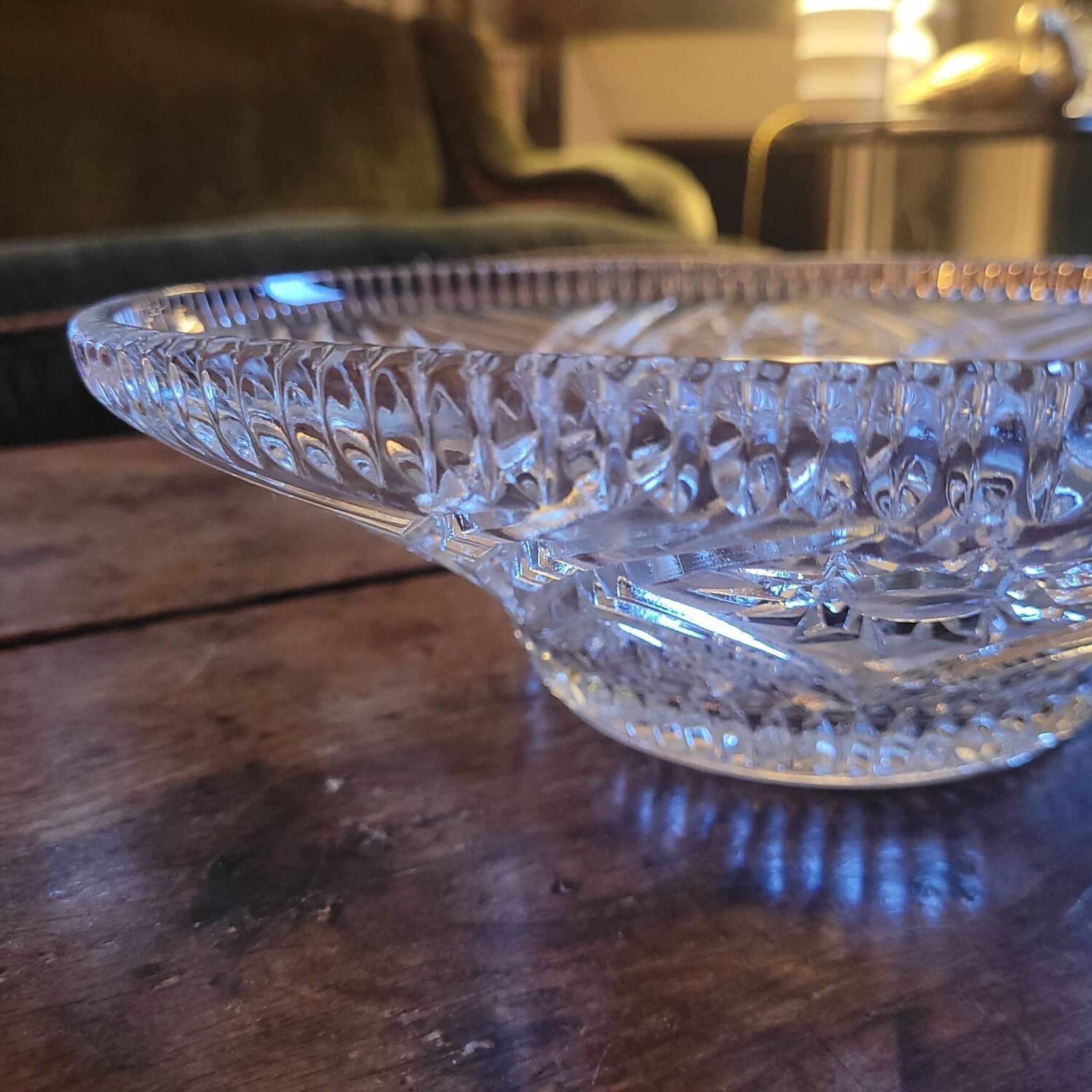 Cut glass cup from the 1950s–60s.