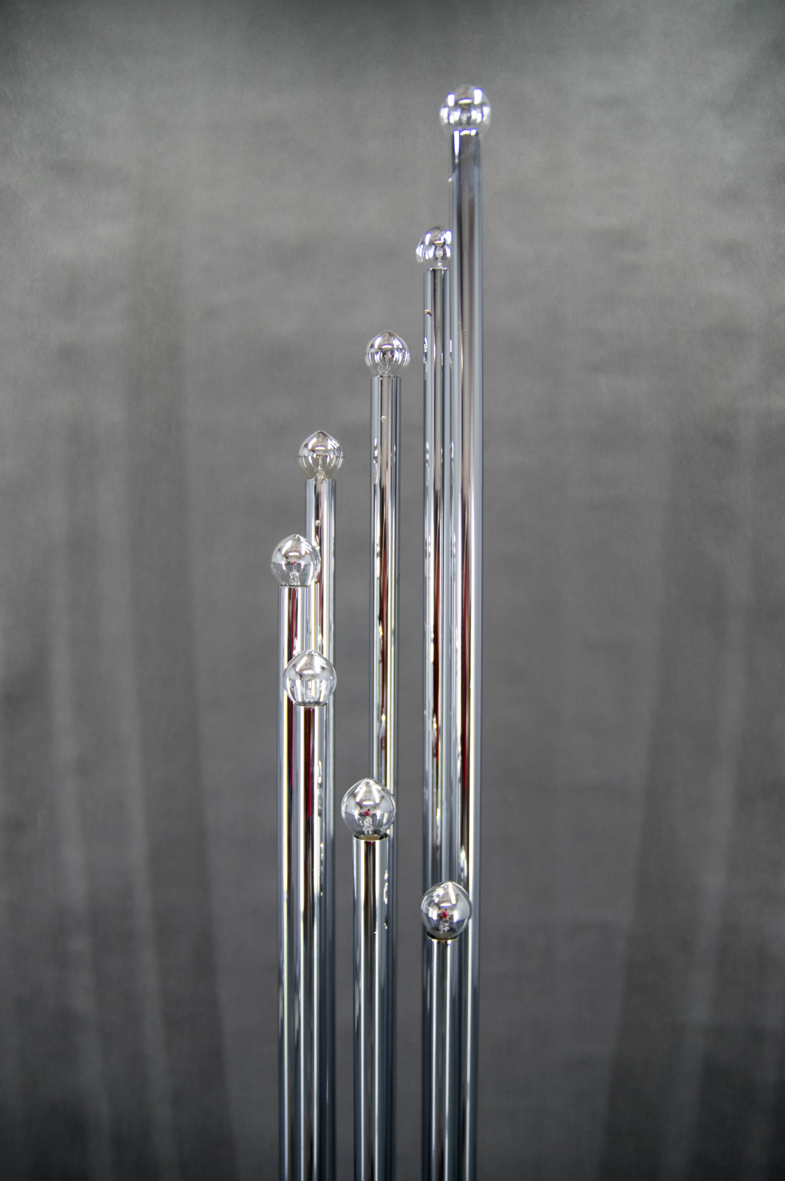 Chrome floor lamp by Goffredo Reggiani, 1970s