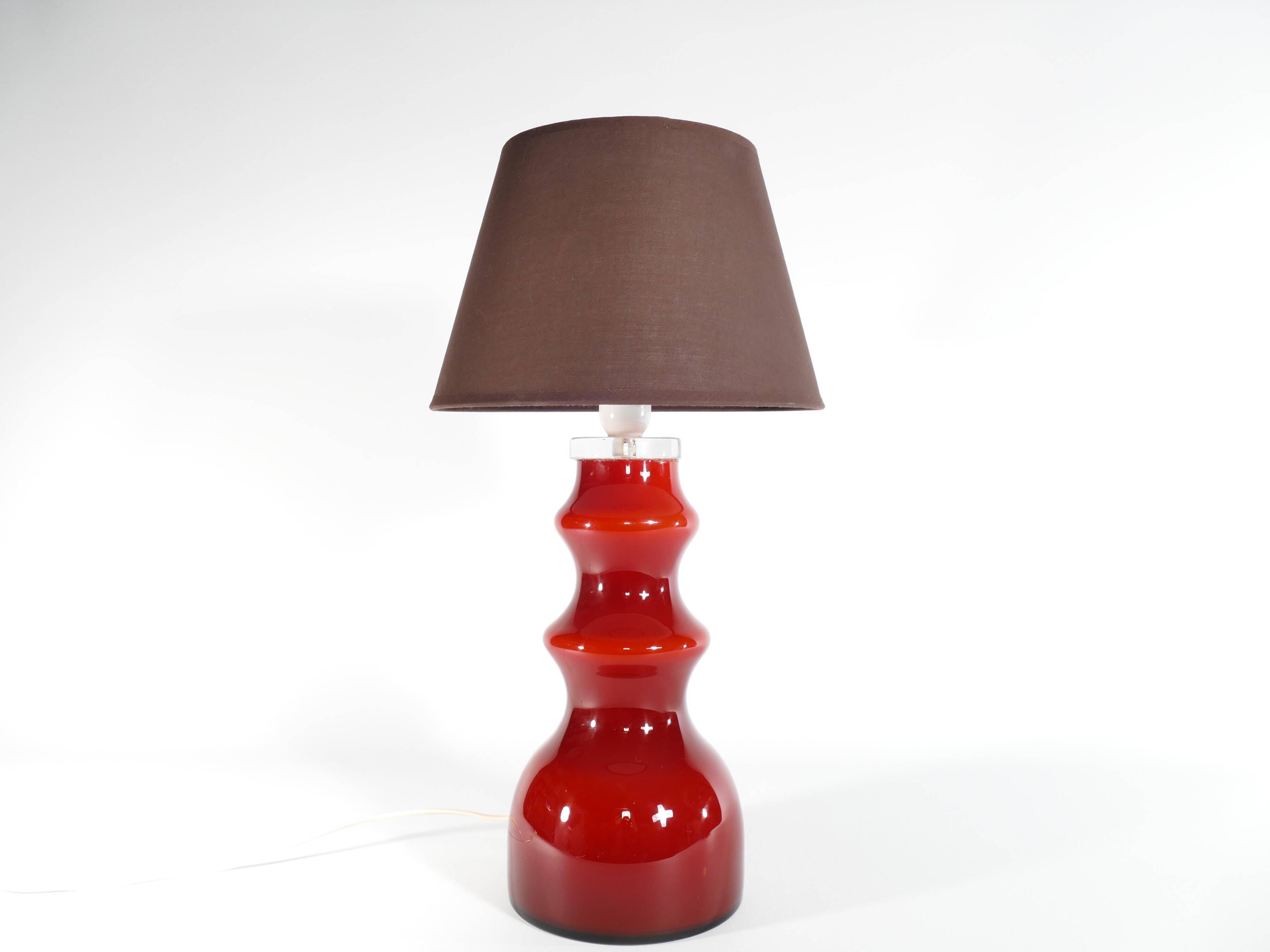 Scandinavian Modern Oxblood Red Table Lamp  by Gert Nyström for Hyllinge