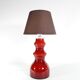 Scandinavian Modern Oxblood Red Table Lamp  by Gert Nyström for Hyllinge