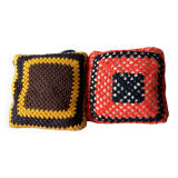 Coussins brodés main