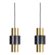 Pair of 2 vintage Etna pendants by Jo Hammerborg, Fog and Morup, 1960.