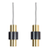 Pair of 2 vintage Etna pendants by Jo Hammerborg, Fog and Morup, 1960.