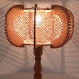 Wooden bedside lamp