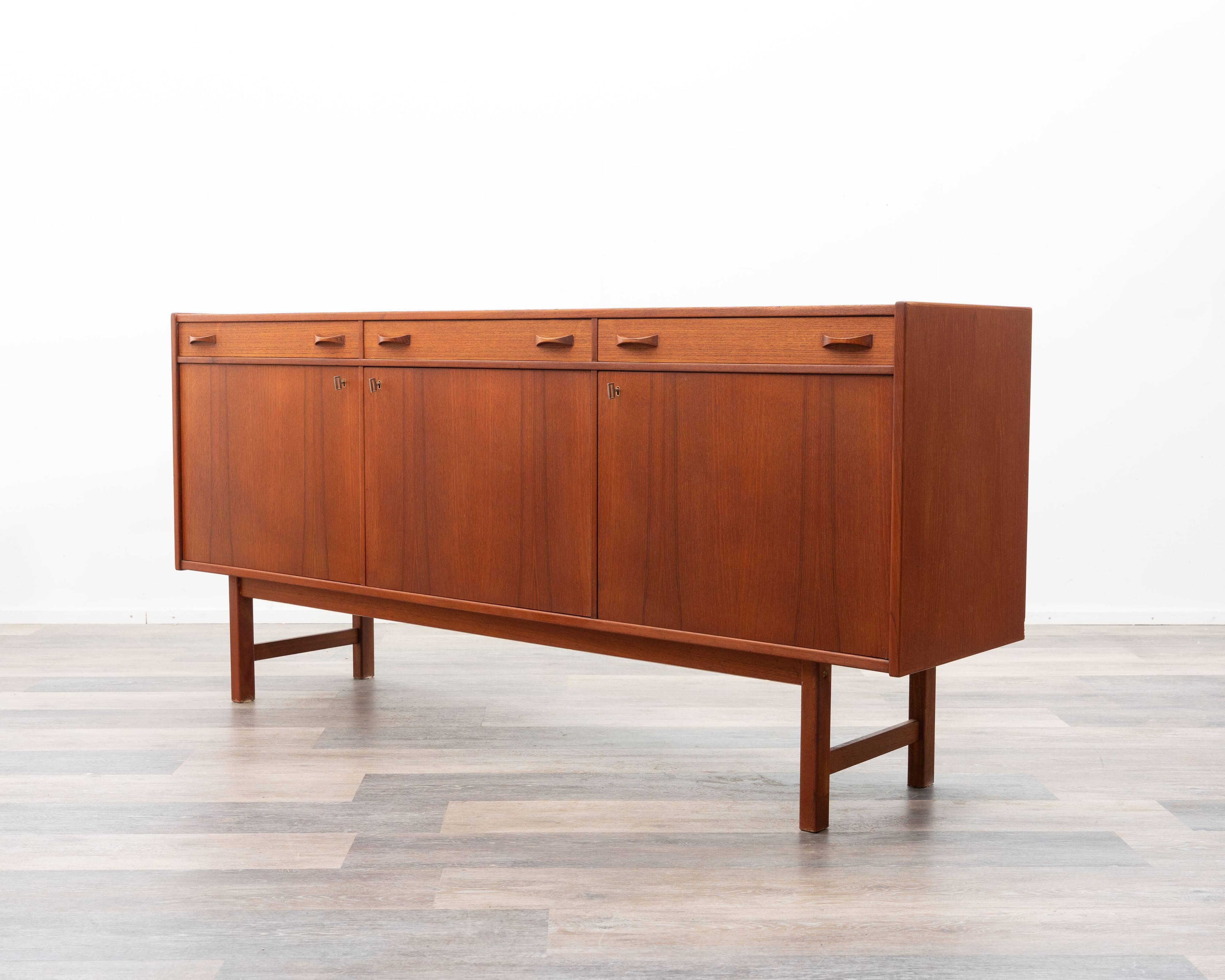1960s teak sideboard. Manufacturer: Ulferts, Tibro Sweden, restored