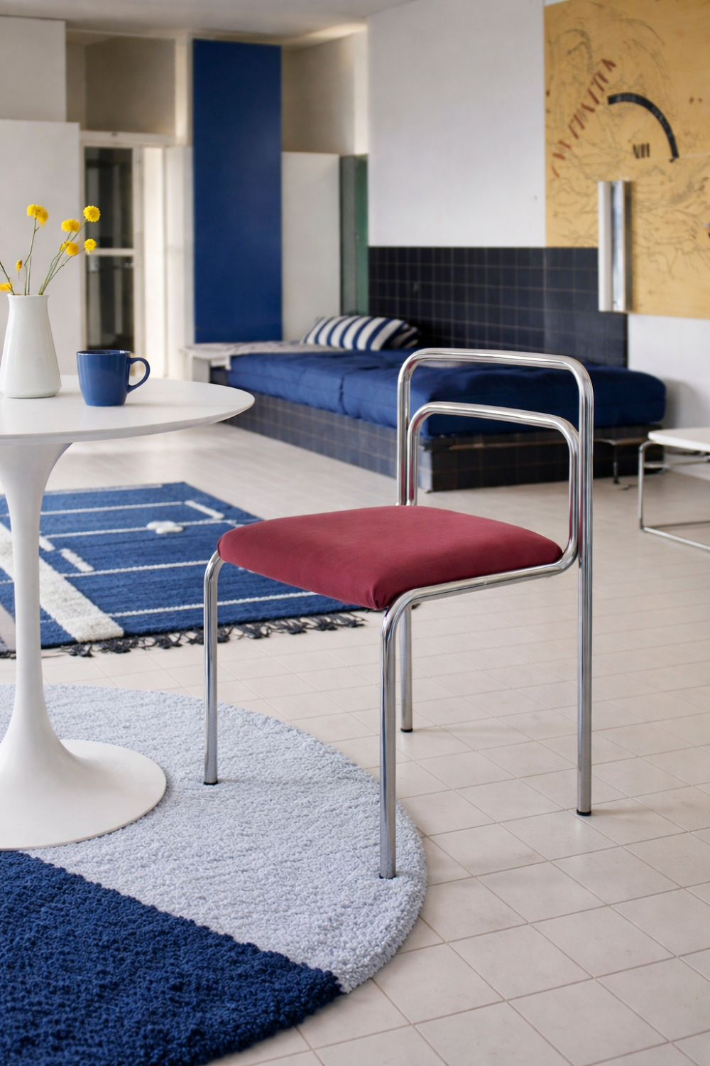 Seventies chrome vintage dining chairs