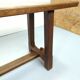 Old bench for oak farmhouse table