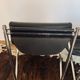 Paire de fauteuils "Omega" en chrome et cuir, Habitat, 1980