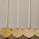 Heart-shaped chandelier made of Swedish pine wood.