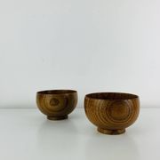 2 bols/vide poche en teck scandinave
