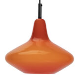 Red Peil and Putzler Space Age Pendant Lamp