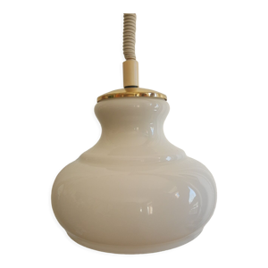 Suspension en opaline et laiton