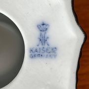 Vintage chandelier in German porcelain by Kaiser, 1980s.