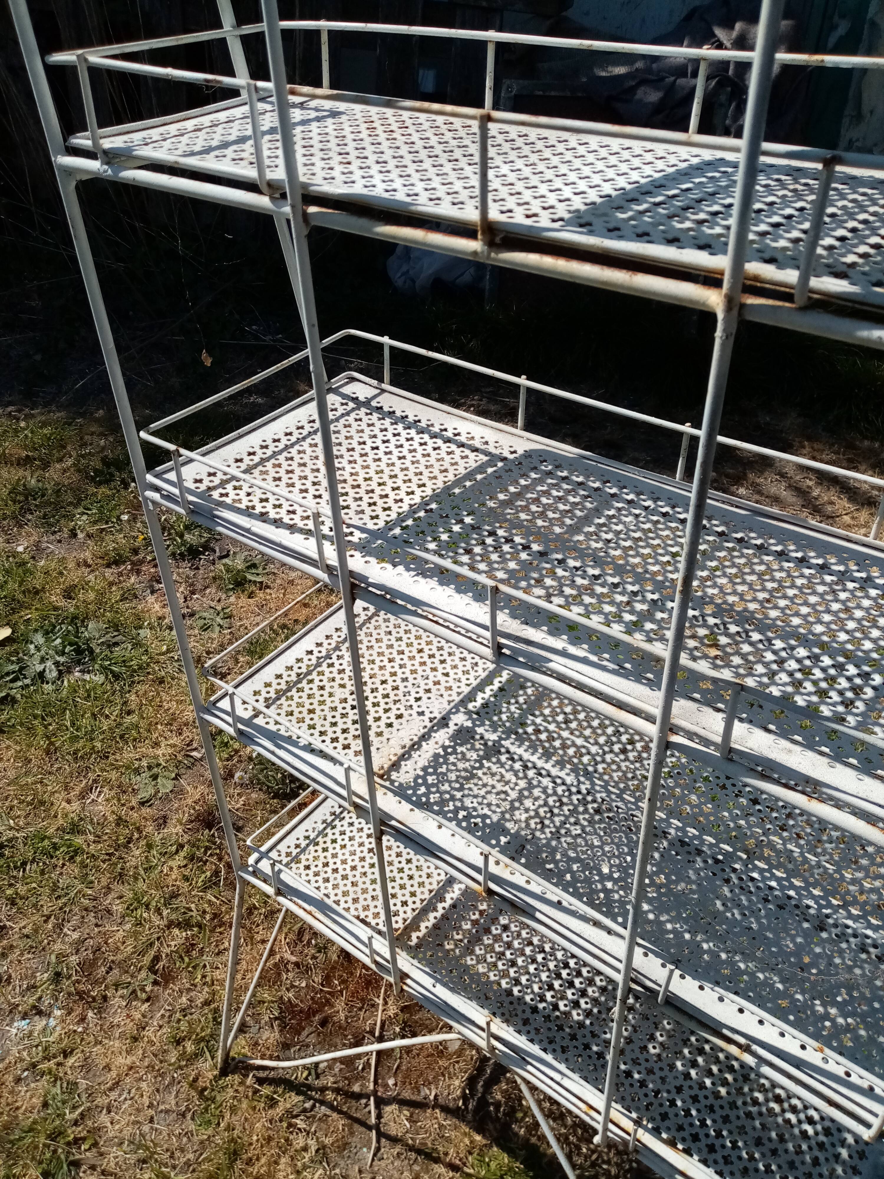 Vintage metal shelf