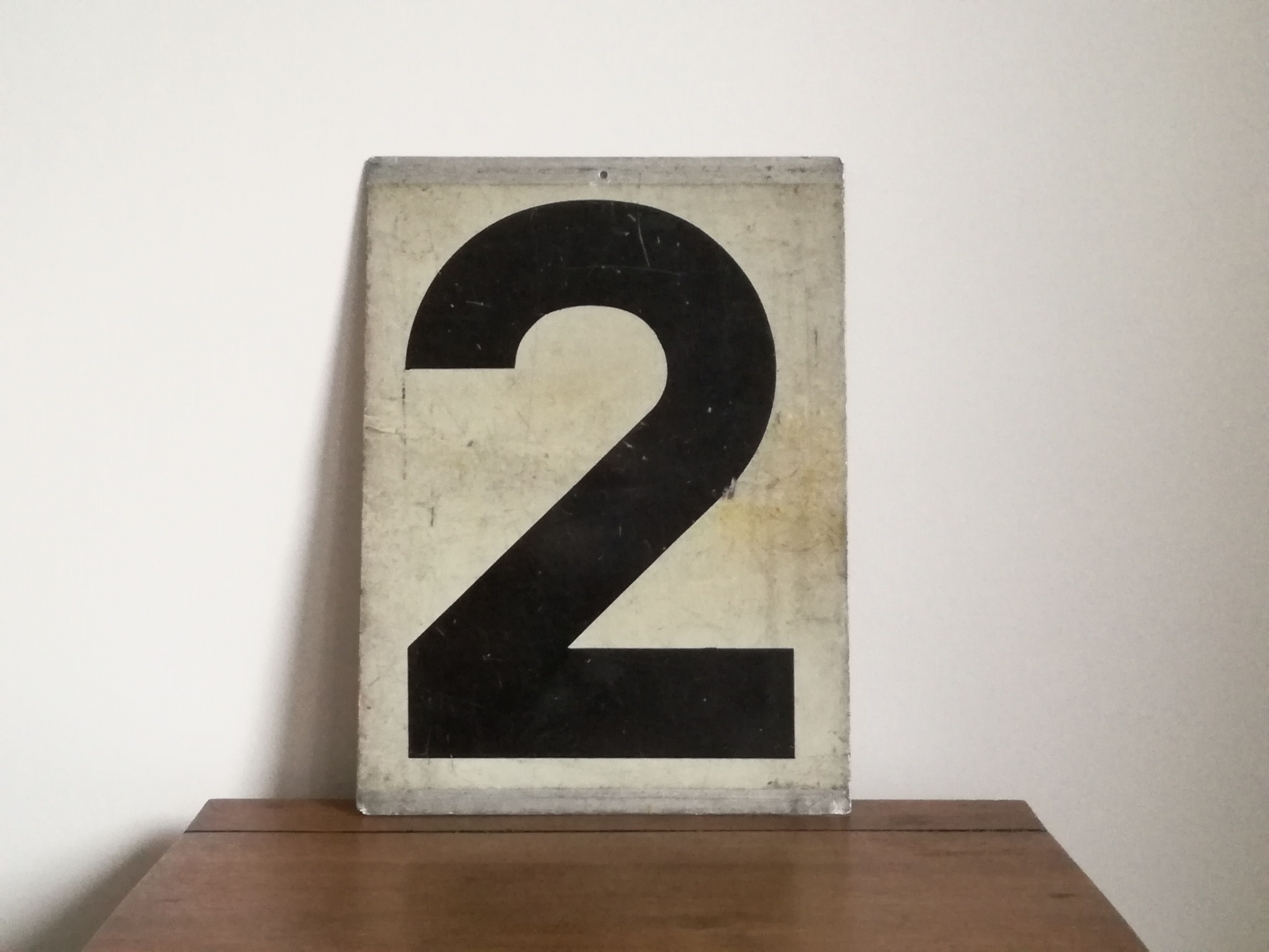 Plate metal with registration of numbers 2 and 3 duplex