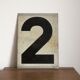 Plate metal with registration of numbers 2 and 3 duplex