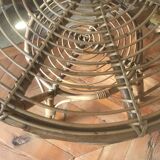 Vintage rattan round coffee table 1960