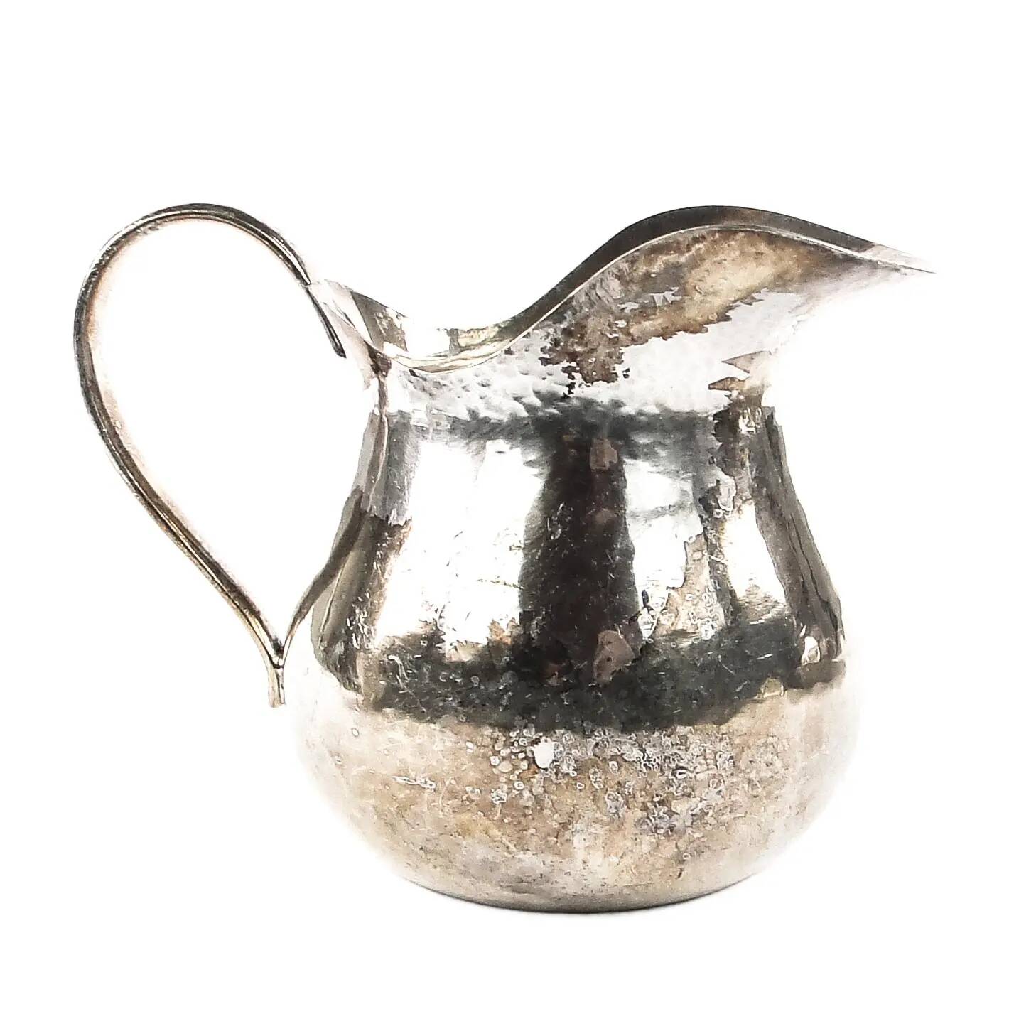 Art Deco creamer, silver-plated brass, Germany, 1950s