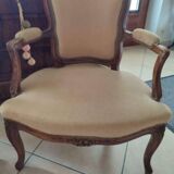 Paire de fauteuils style Louis XV