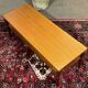 1970s English coffee table in teak and iroko.