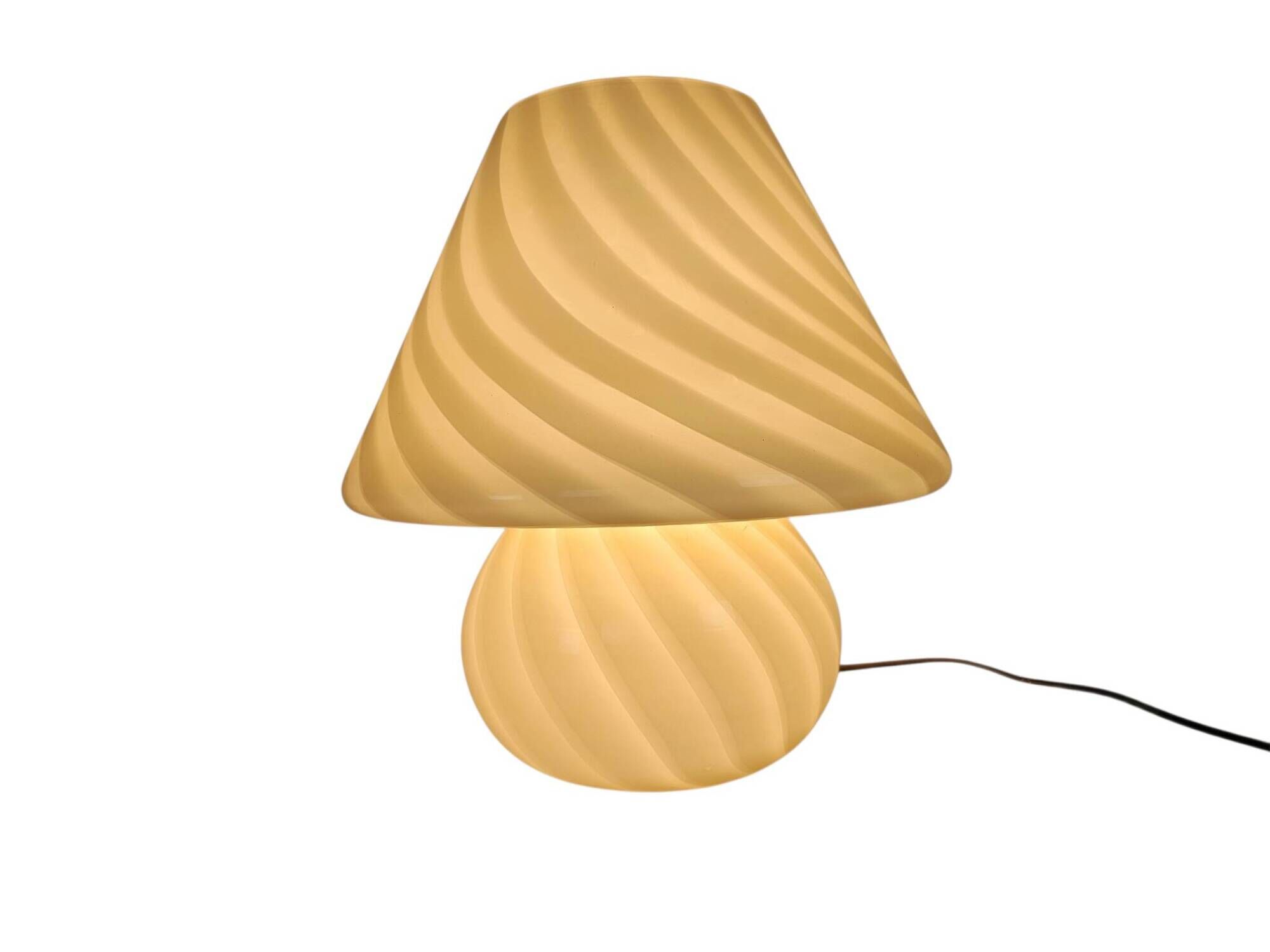 XL - Murano - Vetri- Venini - mushroom lamp - spiral lamp - Swirled Glass l