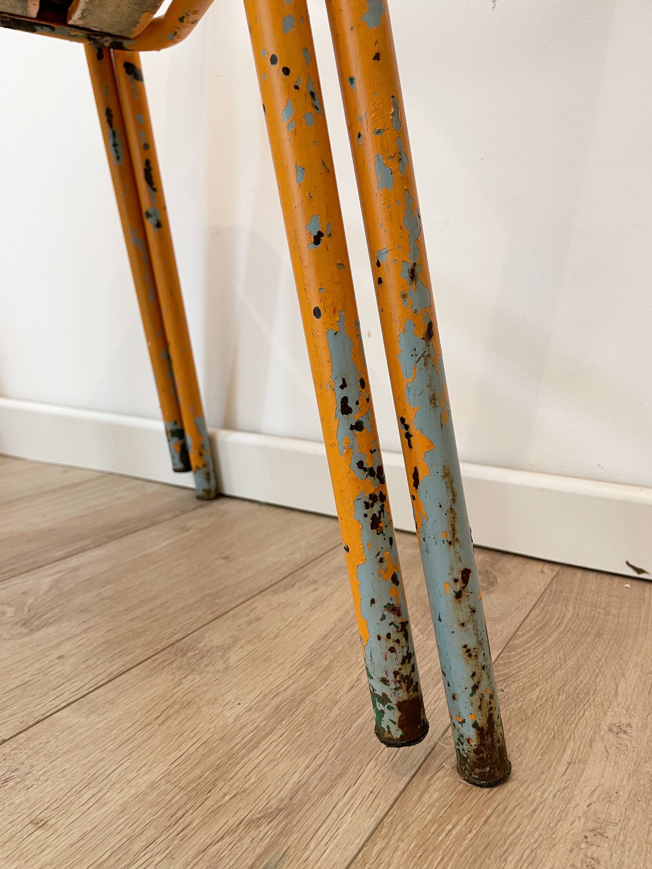 Pair of vintage bistro chairs "Street Art"