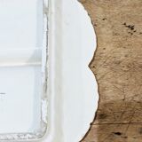 Vintage raw dish in the form of a tray with 4 compartments