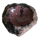 Raw pink marble trinket tray, 1970
