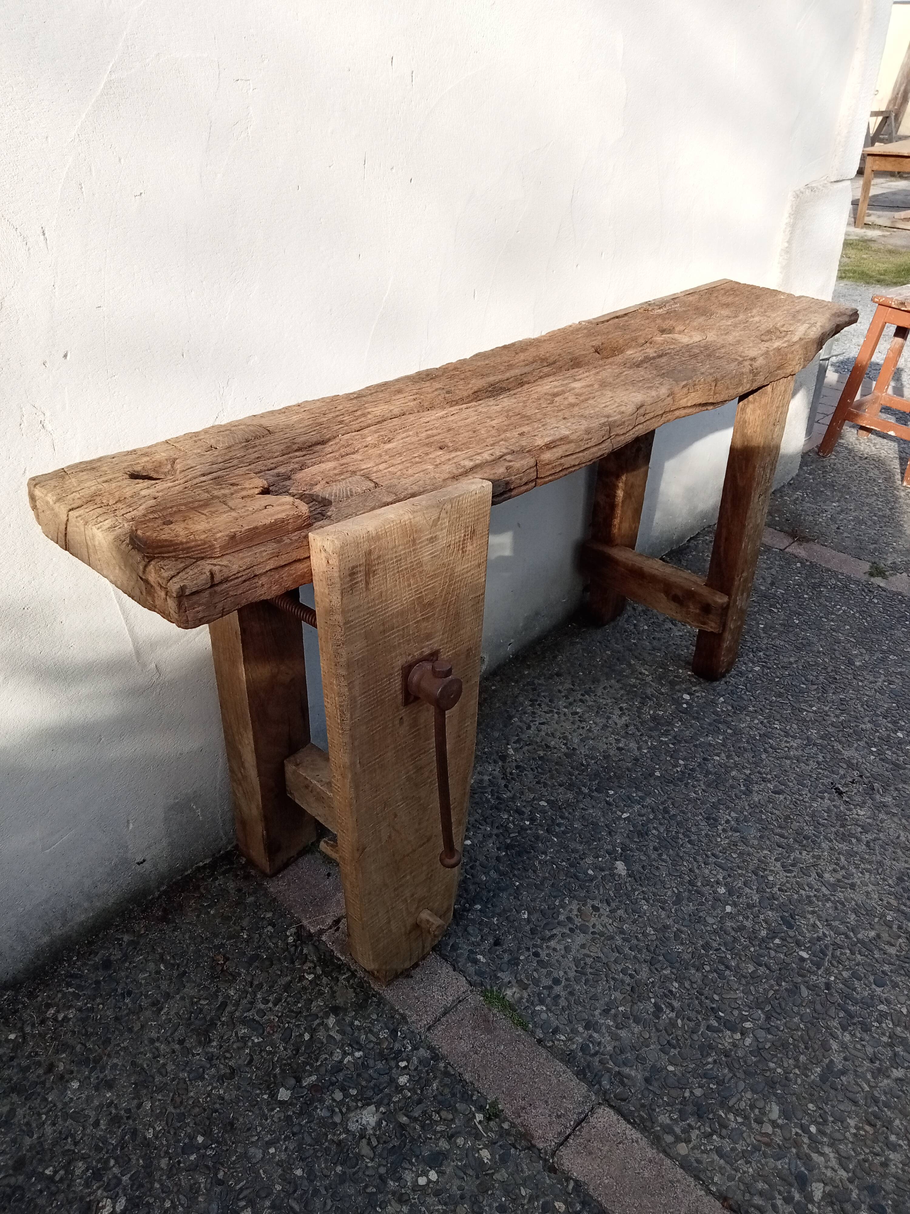 Old carpenter's workbench