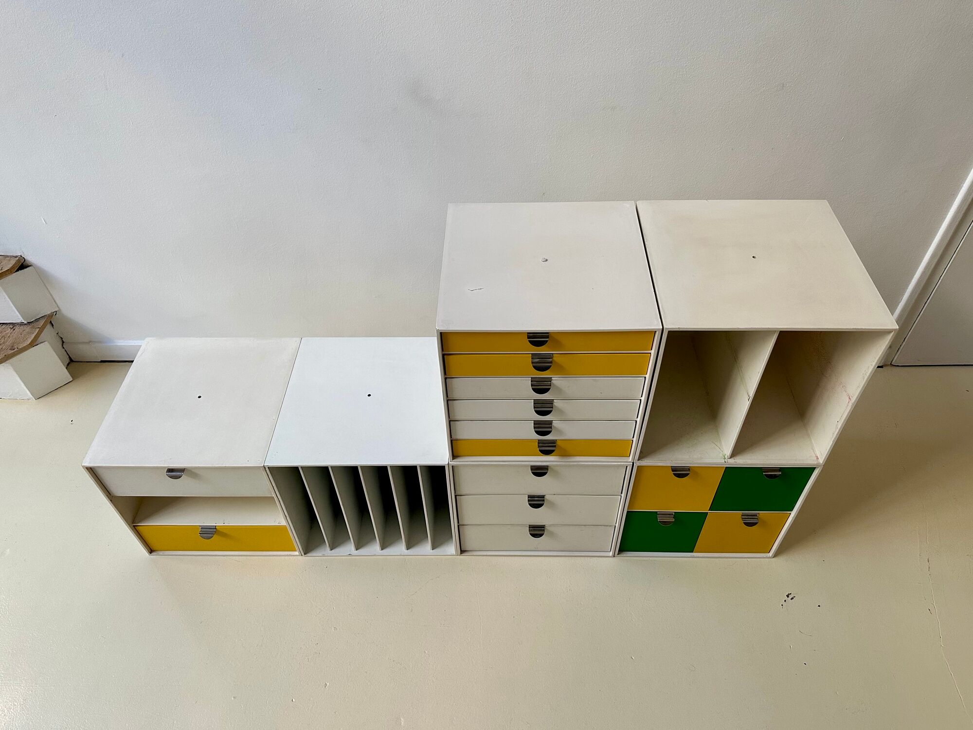 Set of 6 storage cubes Palaset design by Ristomatti Ratia, Treston edition, 1972