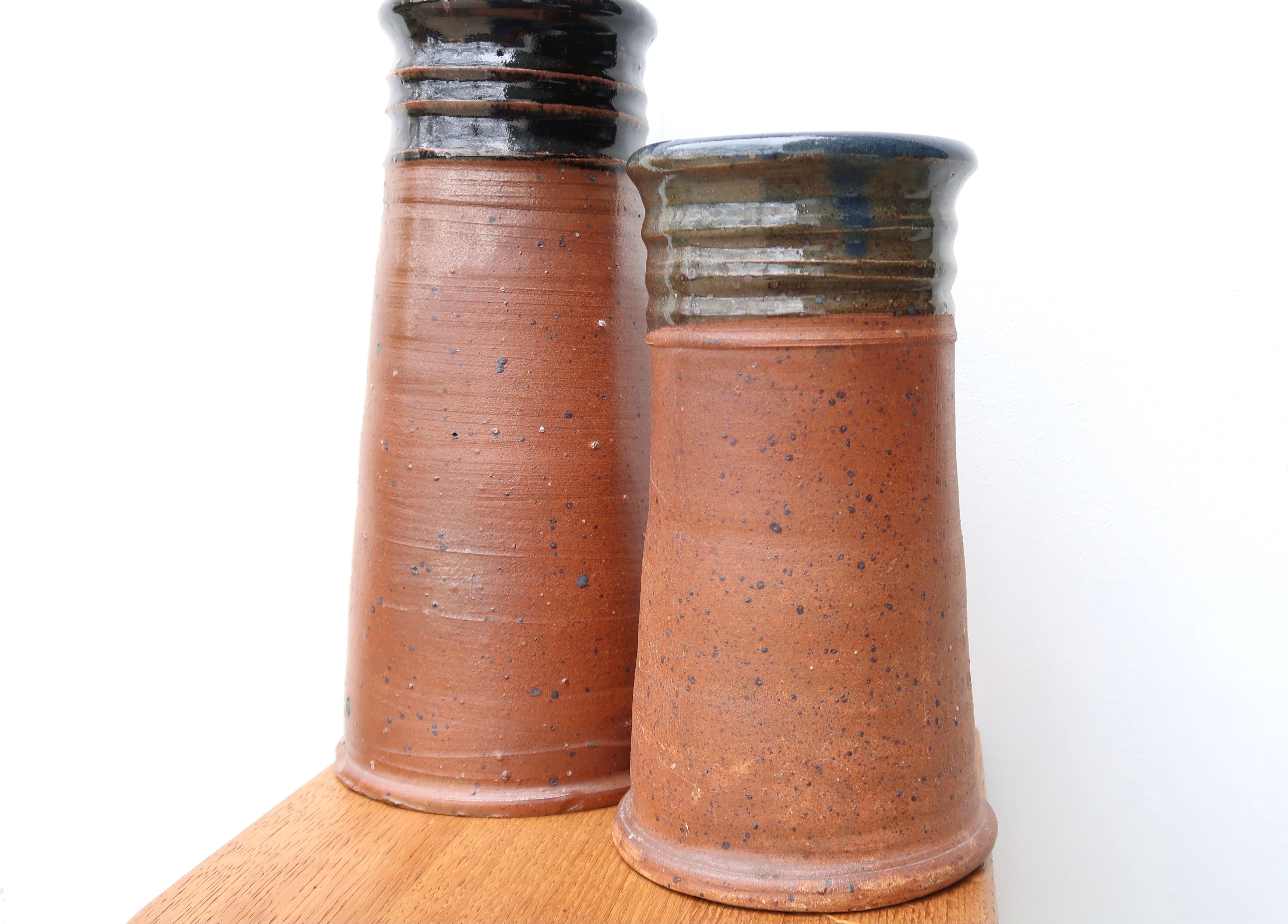 Stoneware vases by Pierre Digan La Borne 60s