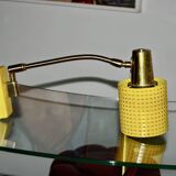 Vintage adjustable wall light in steel and brass germany 1960