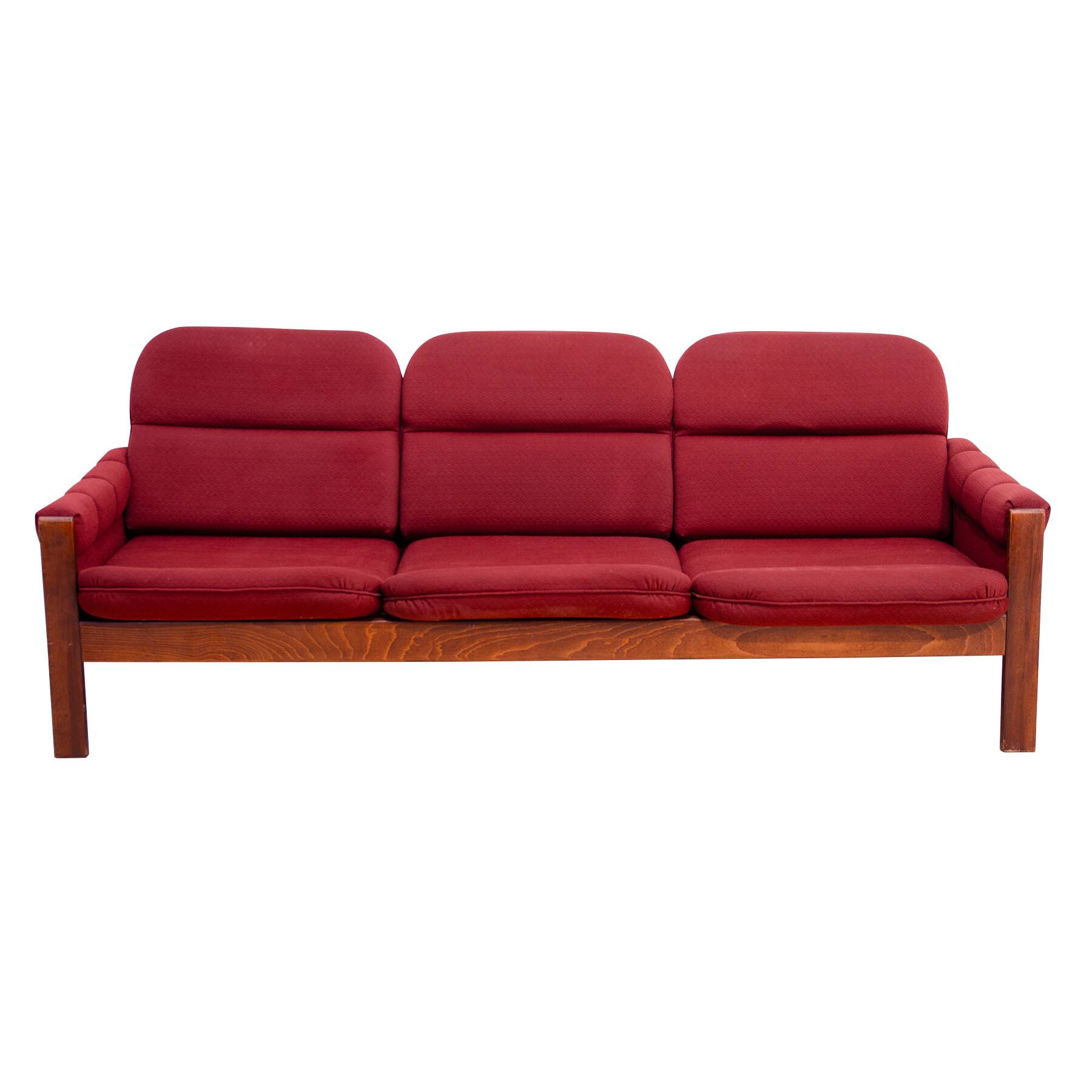 Canapé lounge trois places vintage de style scandinave, 1970