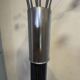 Italian design coat rack – Chrome metal and black lacquer – 1960s-1970s