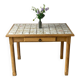 Table à manger de ferme vintage en bois massif carreaux céramique 105cm rénovée