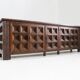 Buffet brutaliste espagnol en bois massif