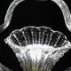 Charming Ercole Barovier Art Deco Chandelier, 'Bullicante' Glass Murano, 1940s