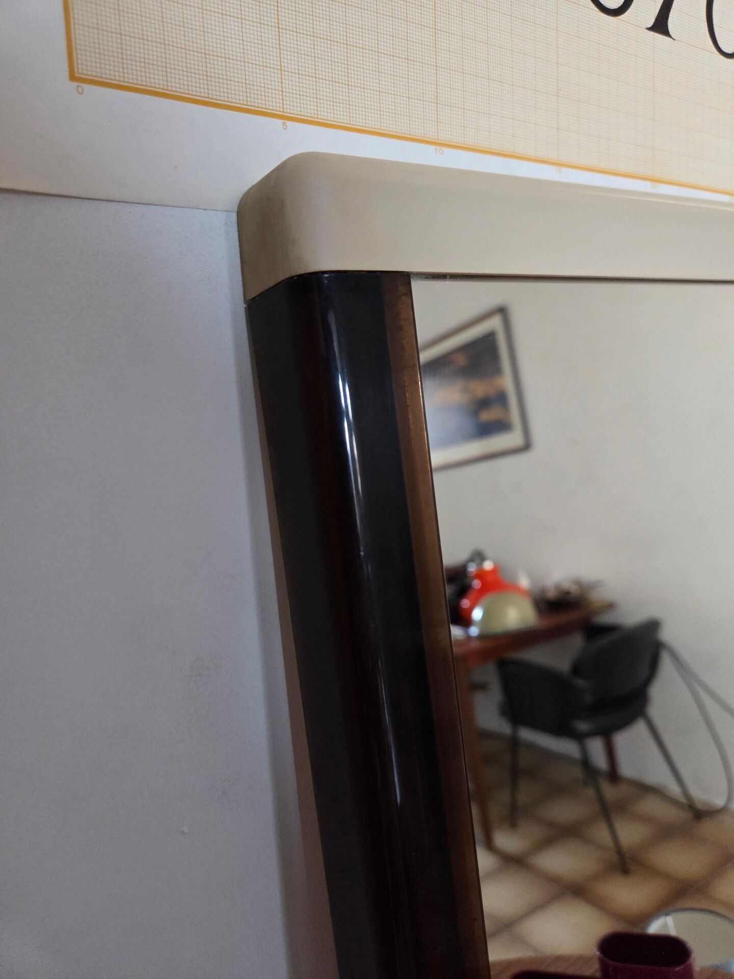 Vintage two-tone mirror